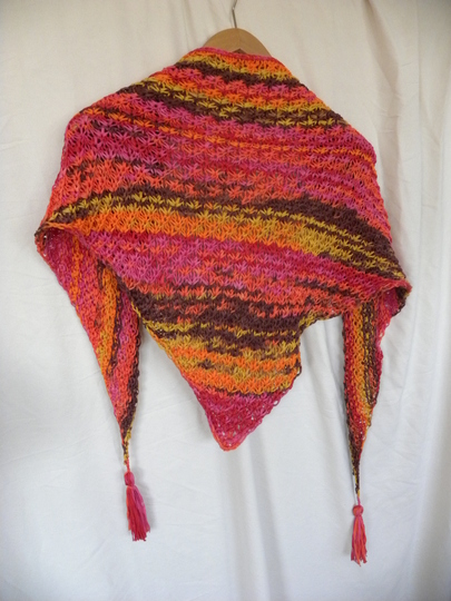 Stricktuch "Hawaii" aus Woolly Hugs Bandy Color