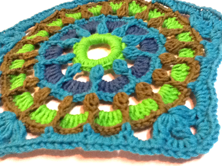 Fünfeckiges Granny  „Sonnenrad“