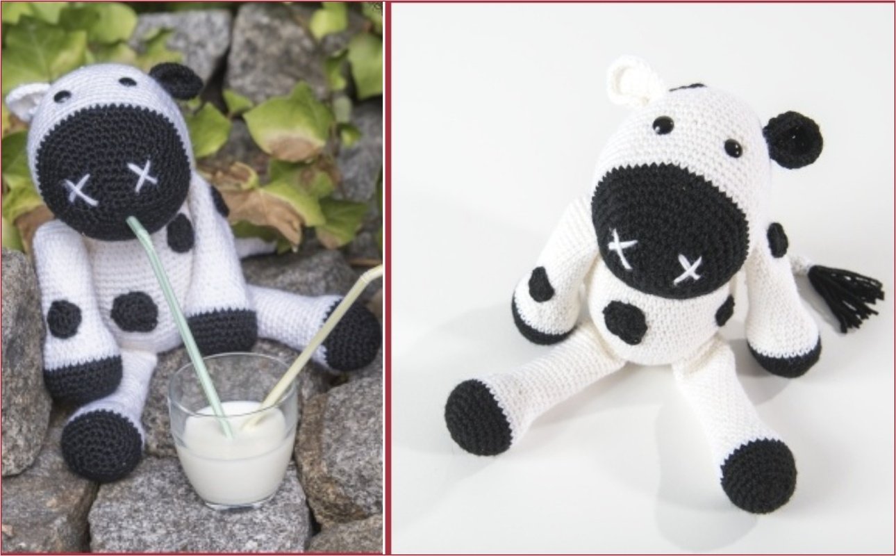 Häkeltier "Kuh" aus hatnut-Wolle