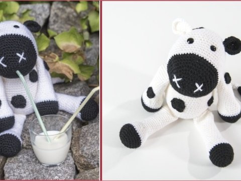 Häkeltier "Kuh" aus hatnut-Wolle