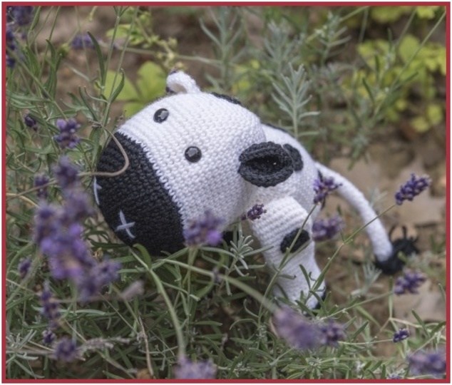 Häkeltier "Kuh" aus hatnut-Wolle