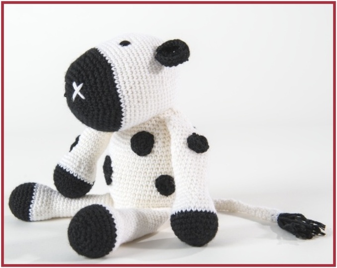 Häkeltier "Kuh" aus hatnut-Wolle