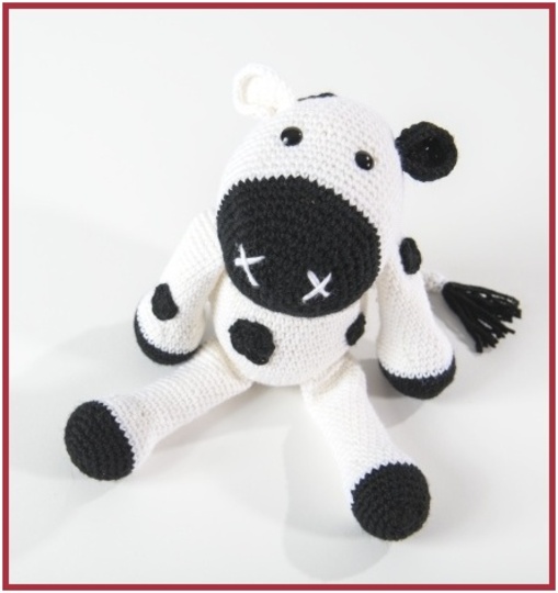 Häkeltier "Kuh" aus hatnut-Wolle