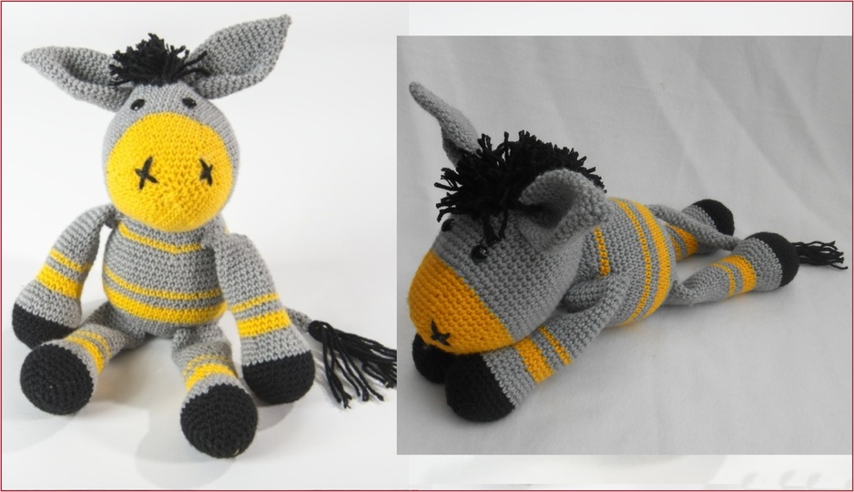 Häkelntier "Esel" aus hatnut-Wolle