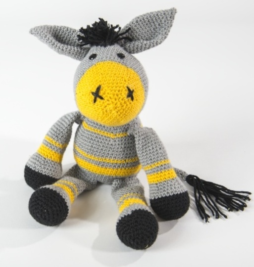 Häkelntier "Esel" aus hatnut-Wolle