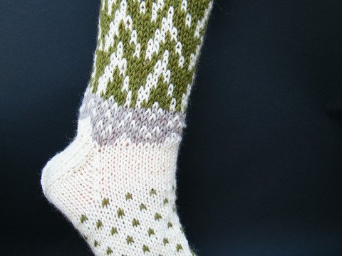 Anleitung für Socken mit Zackenmuster für Gr. 38/39