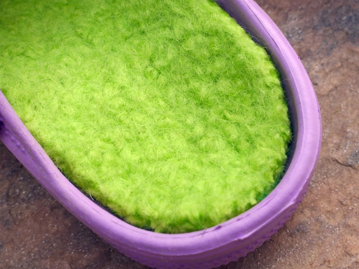 No more cold feet! Homemade felt soles: Knitting- and feltingpattern