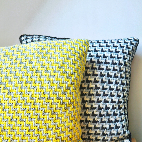 Tunesisch Häkeln - Anleitung Kissen "Zig Zag"