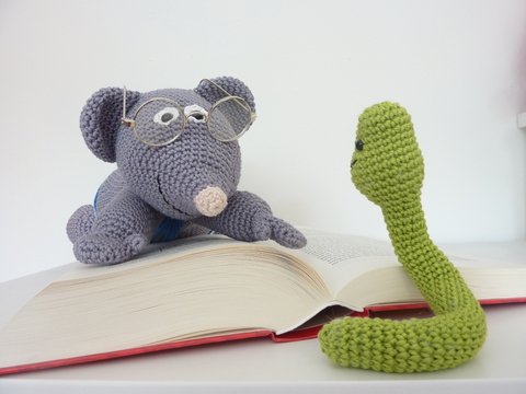 Leon Leseratte - Häkelanleitung