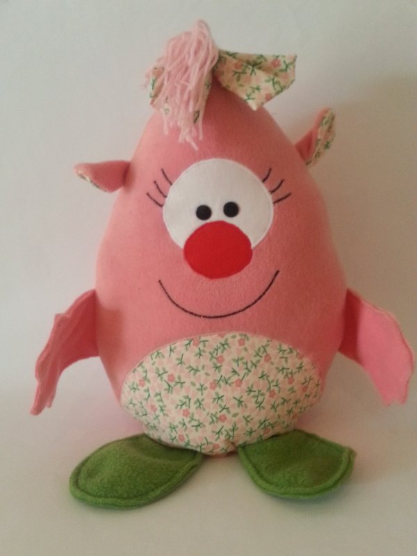 Kuschelmonster Pinky - Nähanleitung