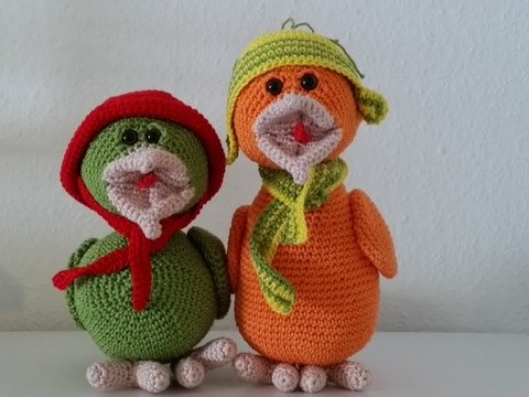 Häkelanleitung - Victor & Victoria Vogel