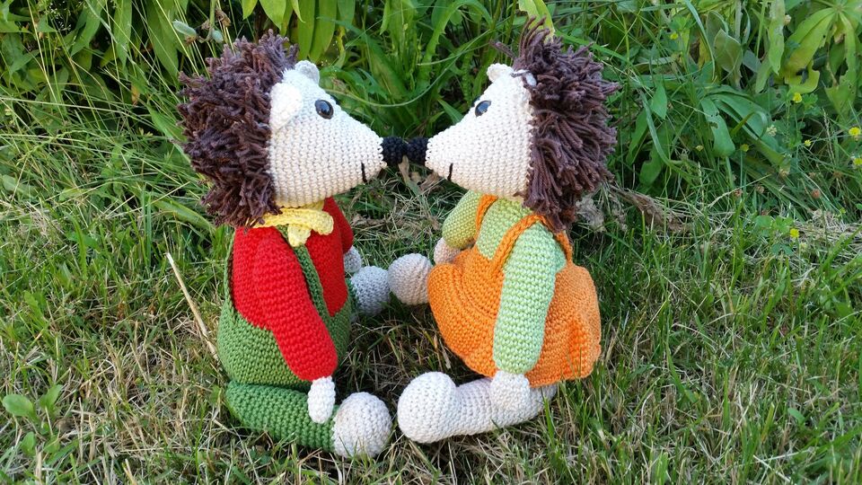 Häkelanleitung - Ingo & Ines Igel