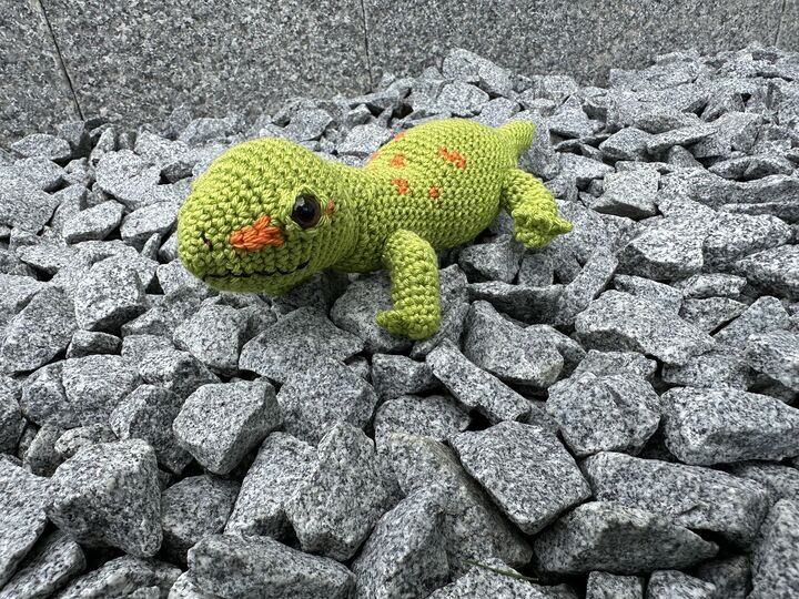 Häkelanleitung - Gary Gecko