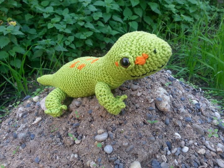 Häkelanleitung - Gary Gecko