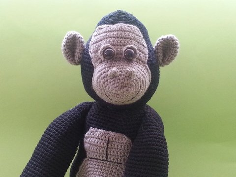 Häkelanleitung - Gustav Gorilla