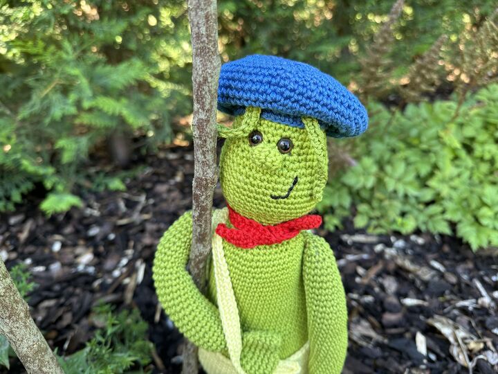 Häkelanleitung - Greg Grashüpfer