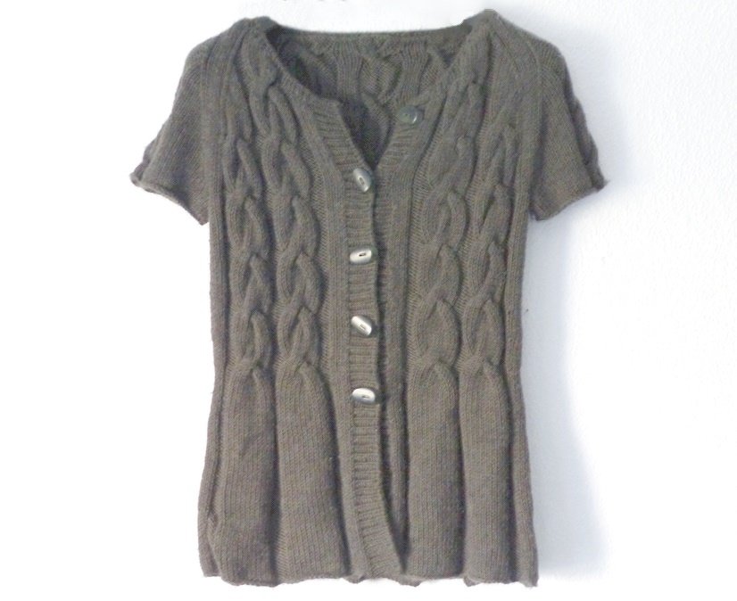 Kurzarmjacke mit Zopfmuster; E-Book