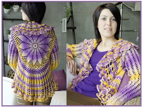 Kreisweste Häkeln aus "Ocean" von Pro Lana