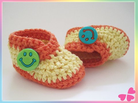 Häkelanleitung: Frühchen Babyschuhe in 3 Größen häkeln