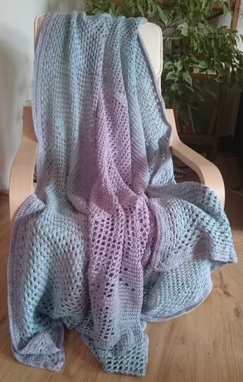 Hestia - Babydecke, Kinderdecke gehäkelt