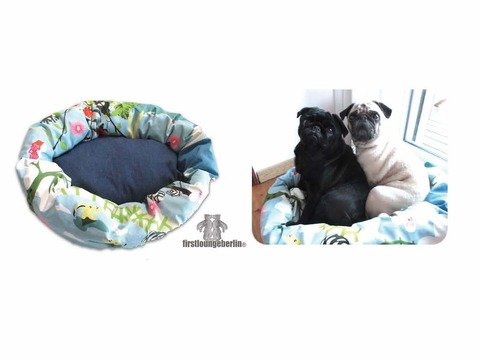 Daisy Bettchen für Hund & Katze in 6 Größen XXS-XL Nähanleitung mit Schnittmuster auch für Nähanfänger DIY von firstloungeberlin