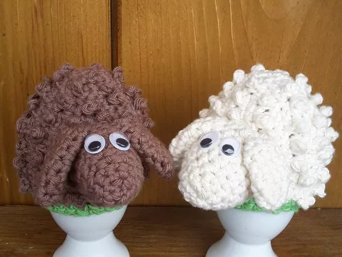 Schäfchen Eierwärmer (Häkelanleitung)