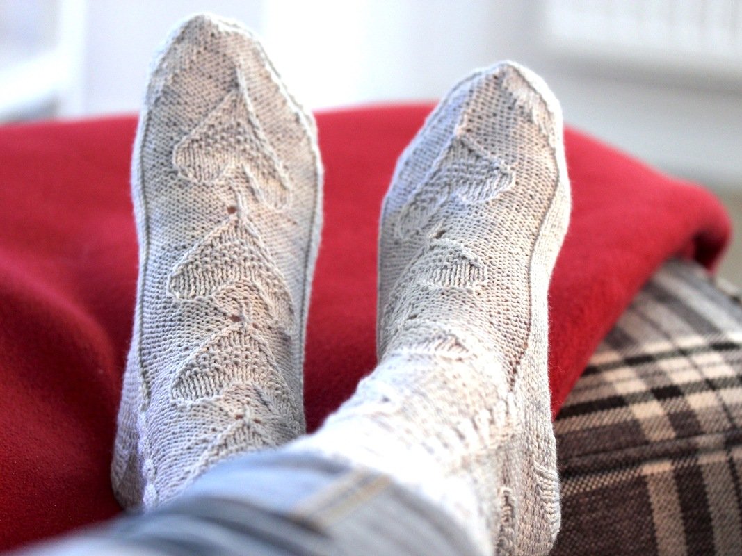Socken "Heartbeat", Strickanleitung für Größe 37 - 42