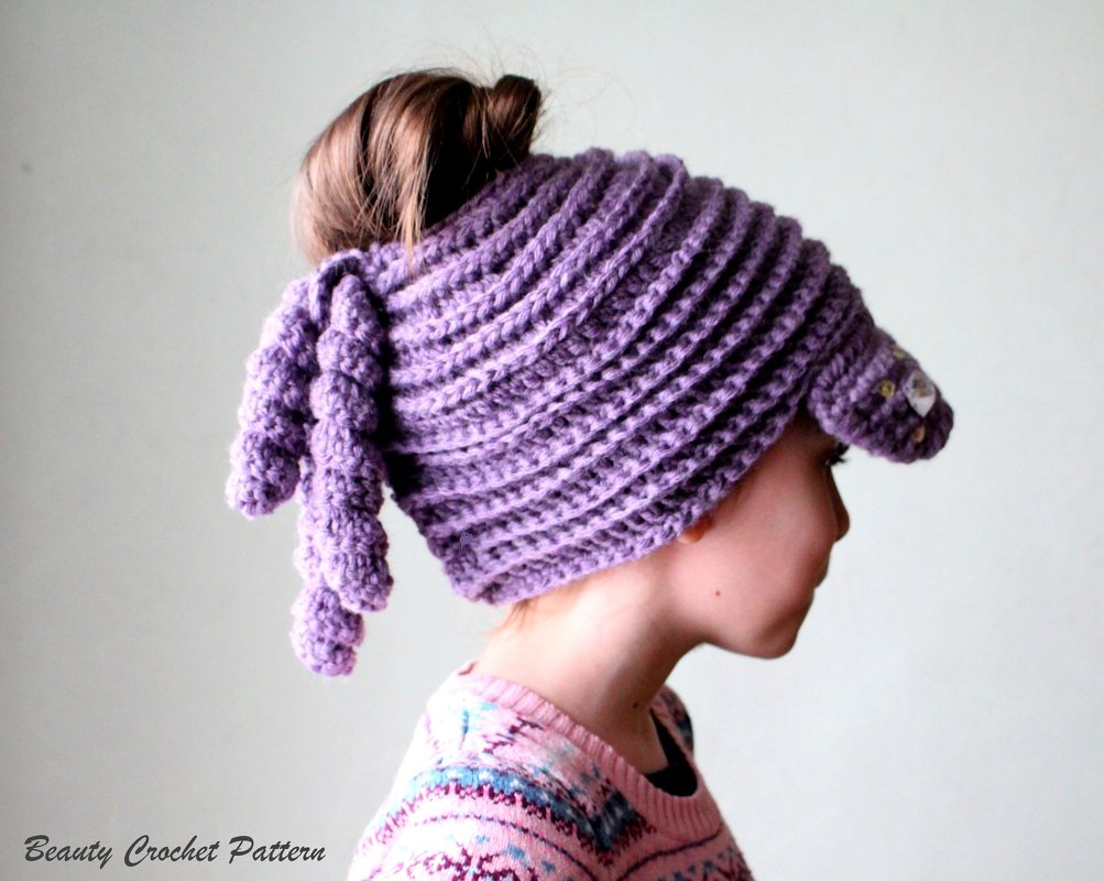 Newsboy Ponytail Messy Bun Hat 