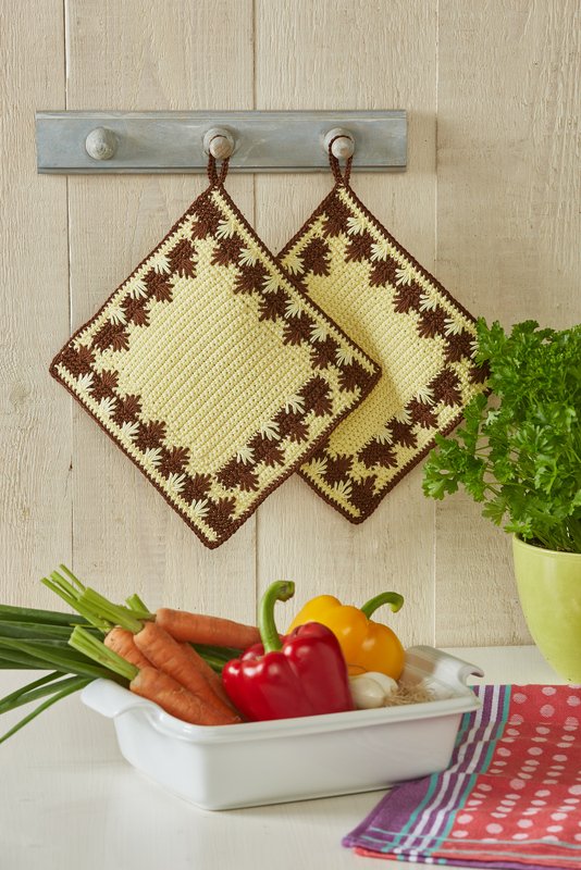 Frühstücks-Set Häkeln - Topflappen, Tischset, Brotkorb - Bild 2