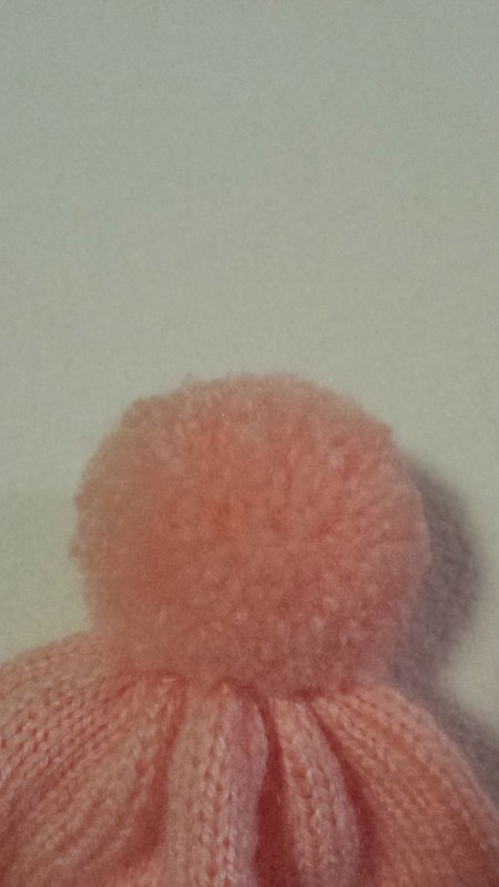 Anleitung Baby-Mütze rosa ca. 43 cm Kopfumfang 6-9 Monate - Bild 2