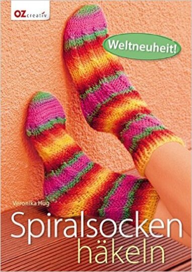 Spiralsocken "Die kleinen Schwarzen" Häkeln