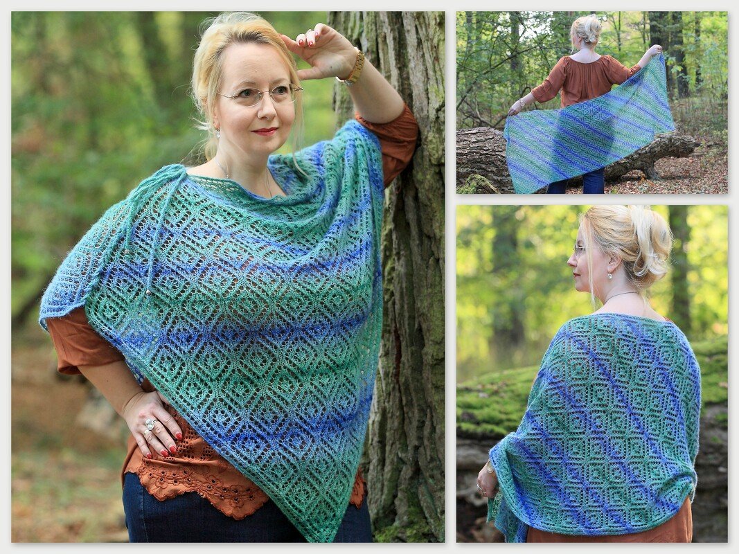 Strickanleitung Schal, Stola, Poncho Fanyamar