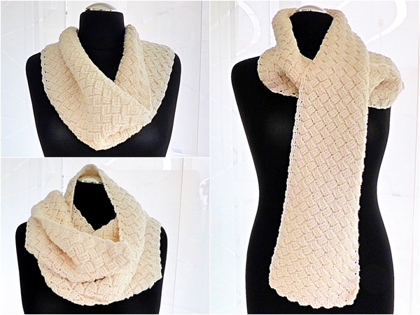 Scandinavian Winter Scarf „Hygge“ - Crochet Pattern