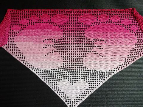 Motivtuch: Baby Füße ( Häkelanleitung )