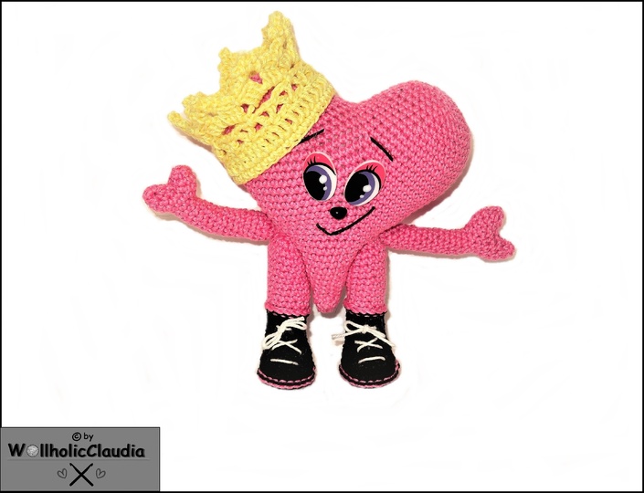 Häkelanleitung Mr + Mrs Heart