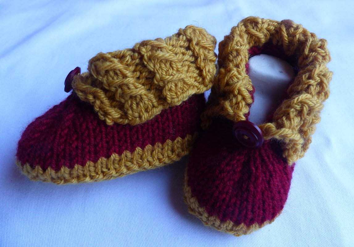 Strickanleitung für Babyschuhe - Halbschuhe - Bild 2