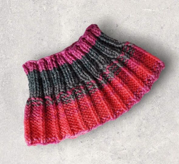 Strickanleitung Kragenschal, Schalkragen, 2 Größen, 6 - 36 Monate  #126