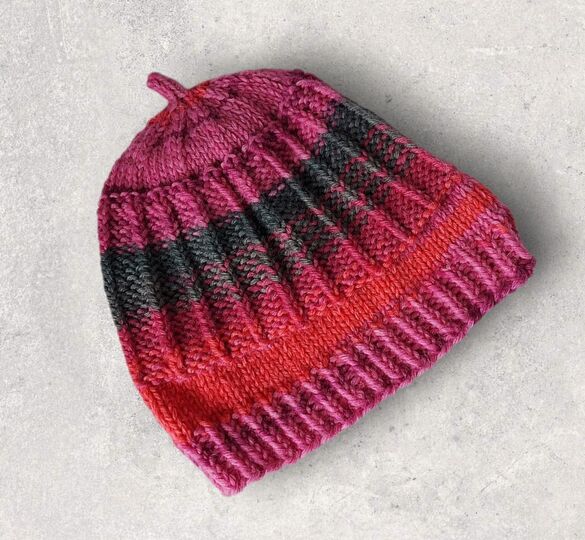 Strickanleitung Schalkragen + Mütze, 2 Größen, 6 - 36 Monate   #128