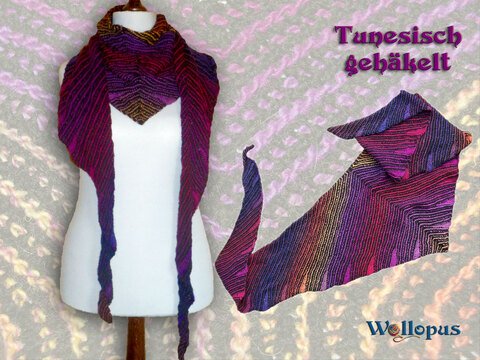 Sydney, tunesisch gehäkeltes Tuch