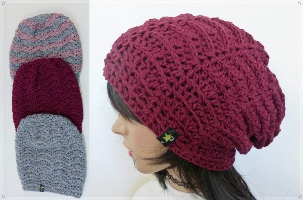 "Tomée" lässige Häkelmütze für Sie & Ihn