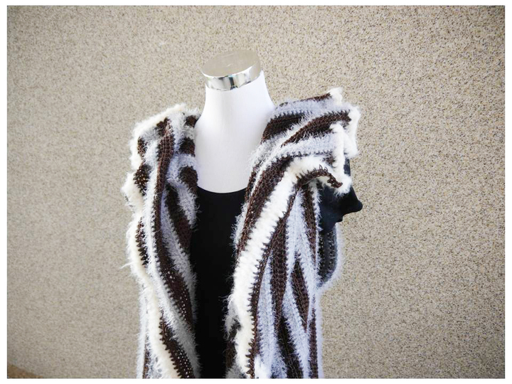 Longweste zum Häkeln