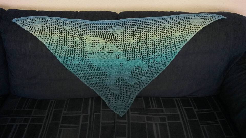 Motivtuch für Kinder "Rakete"