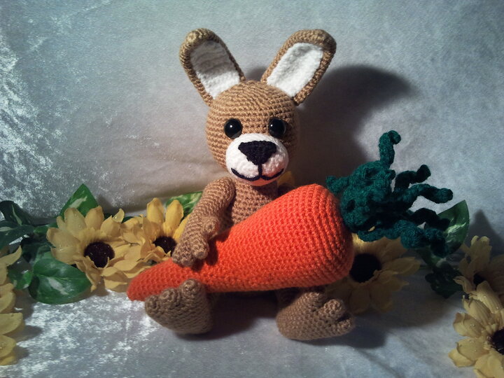 PDF Häkelanleitung - Amigurumi " Häschen Oskar"