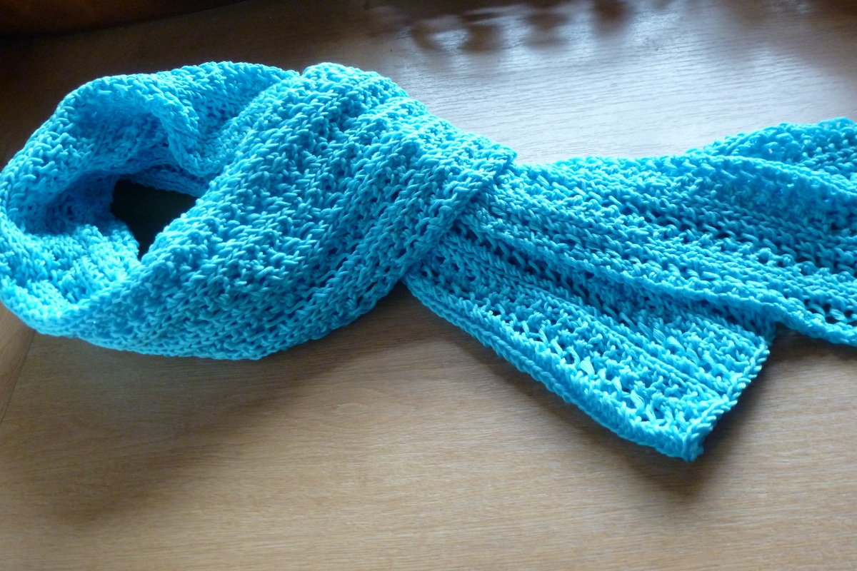 Sommerschal,  gestrickt