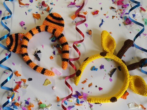 Haarreif Tiger und Giraffe