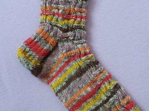 Anleitung Socke "Römisch II"