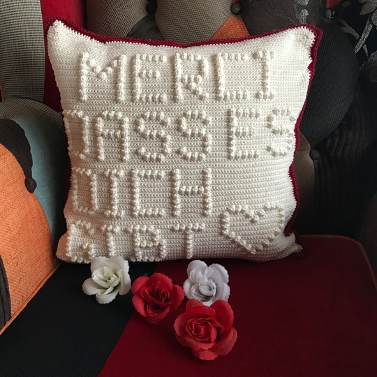 Häkeln / Dekokissen mit Herz