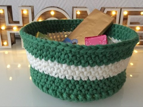 Häkelanleitung Utensilo schnell und stabil