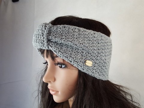 63 Strickanleitung Stirnband Muster mit Knoten