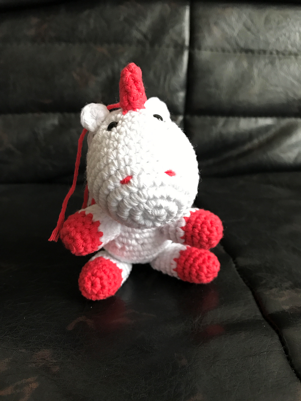 Häkelanleitung, Kleines Einhorn